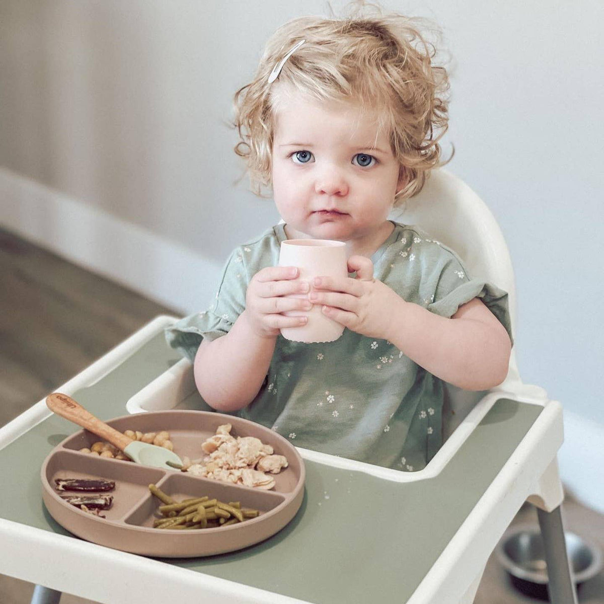 Bunny Face Silicone Open Cup for Baby & Toddle (Misty Blush)