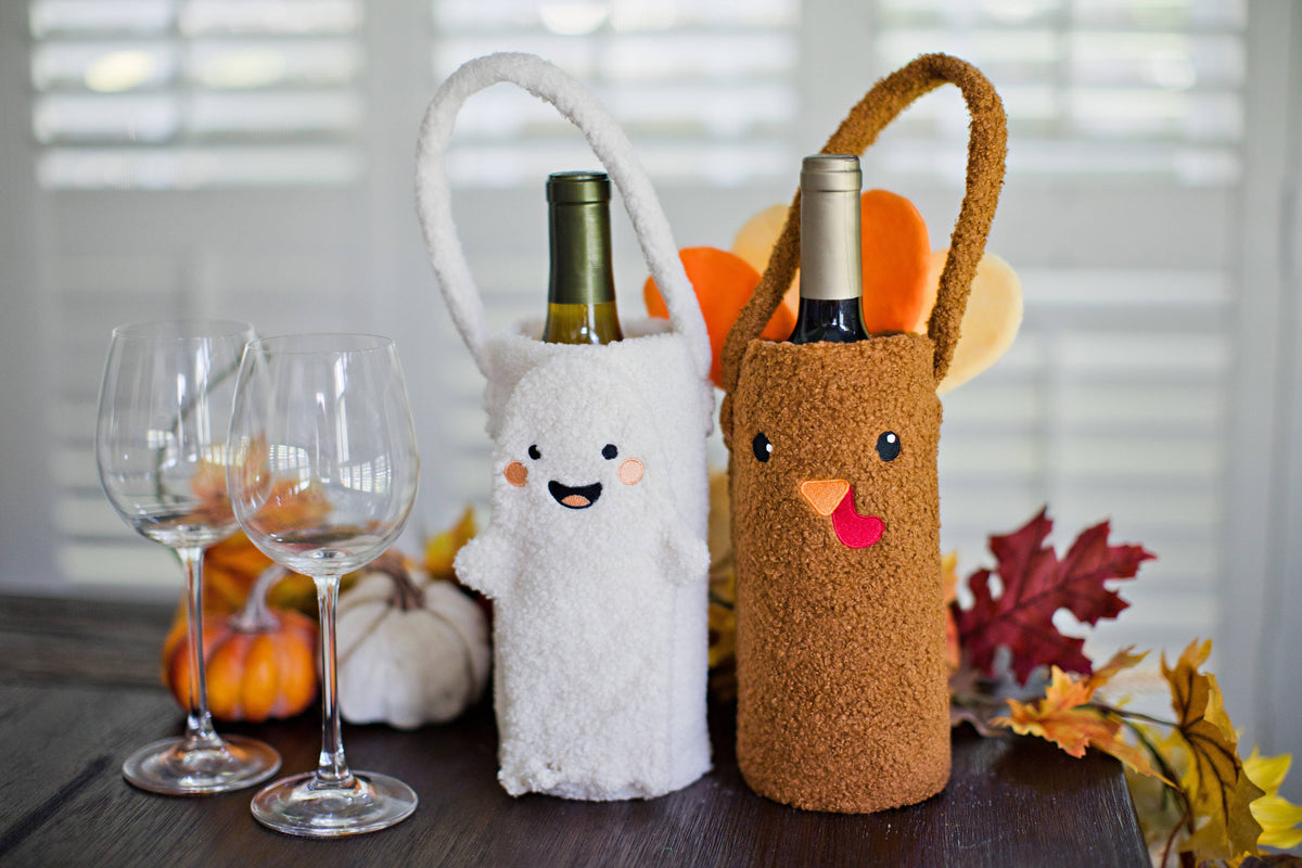 Ghost Sherpa Wine Bottle Gift Bag, Hostess Gift