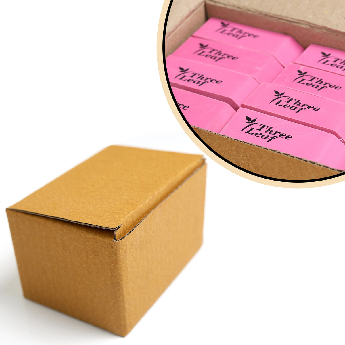 Pink Bevel Eraser (Bulk - 48 count)