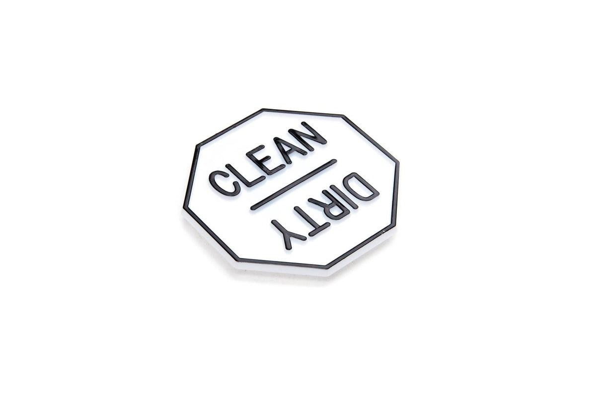 Fox Run Clean or Dirty Dishwasher Magnet, 2.5" x 2.5"