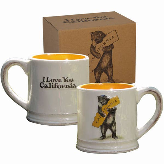 SF Mercantile – CA Bear Hug Mug, front product and branded packaging