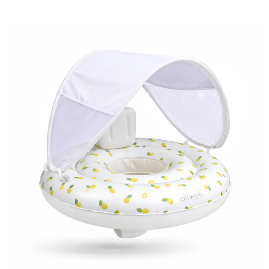 Baby Swim Seat with Sun Canopy (Lemons)
