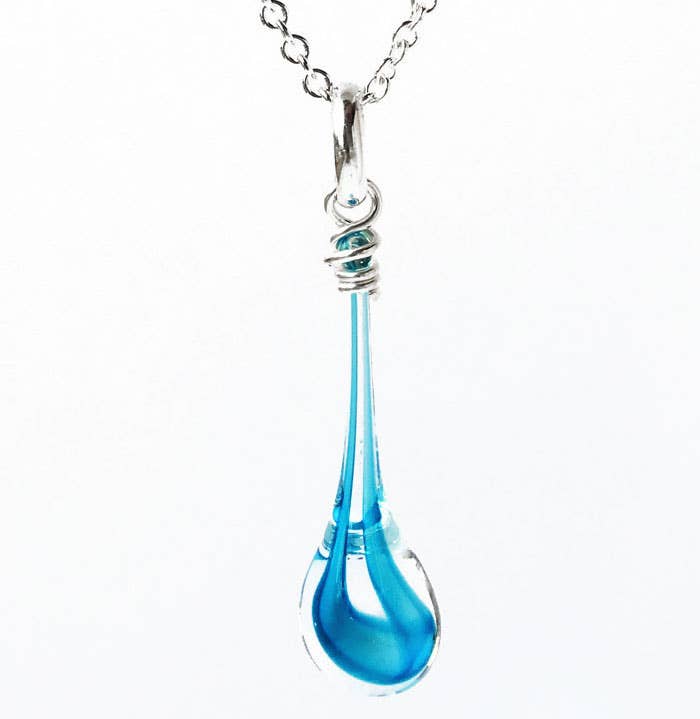 Maressa Glass Teardrop Pendant Necklace