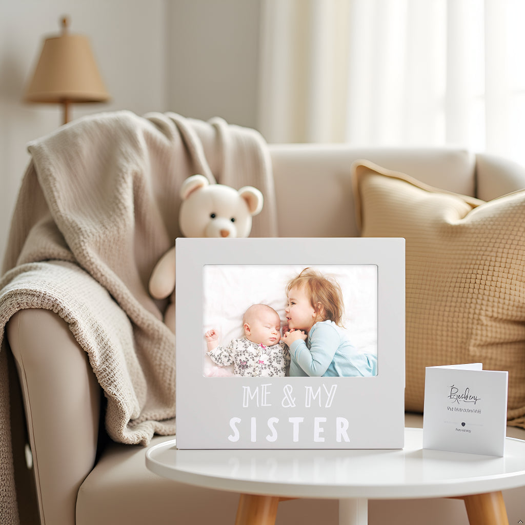 Me and My Sister Sentiment Picture Frame, Gray