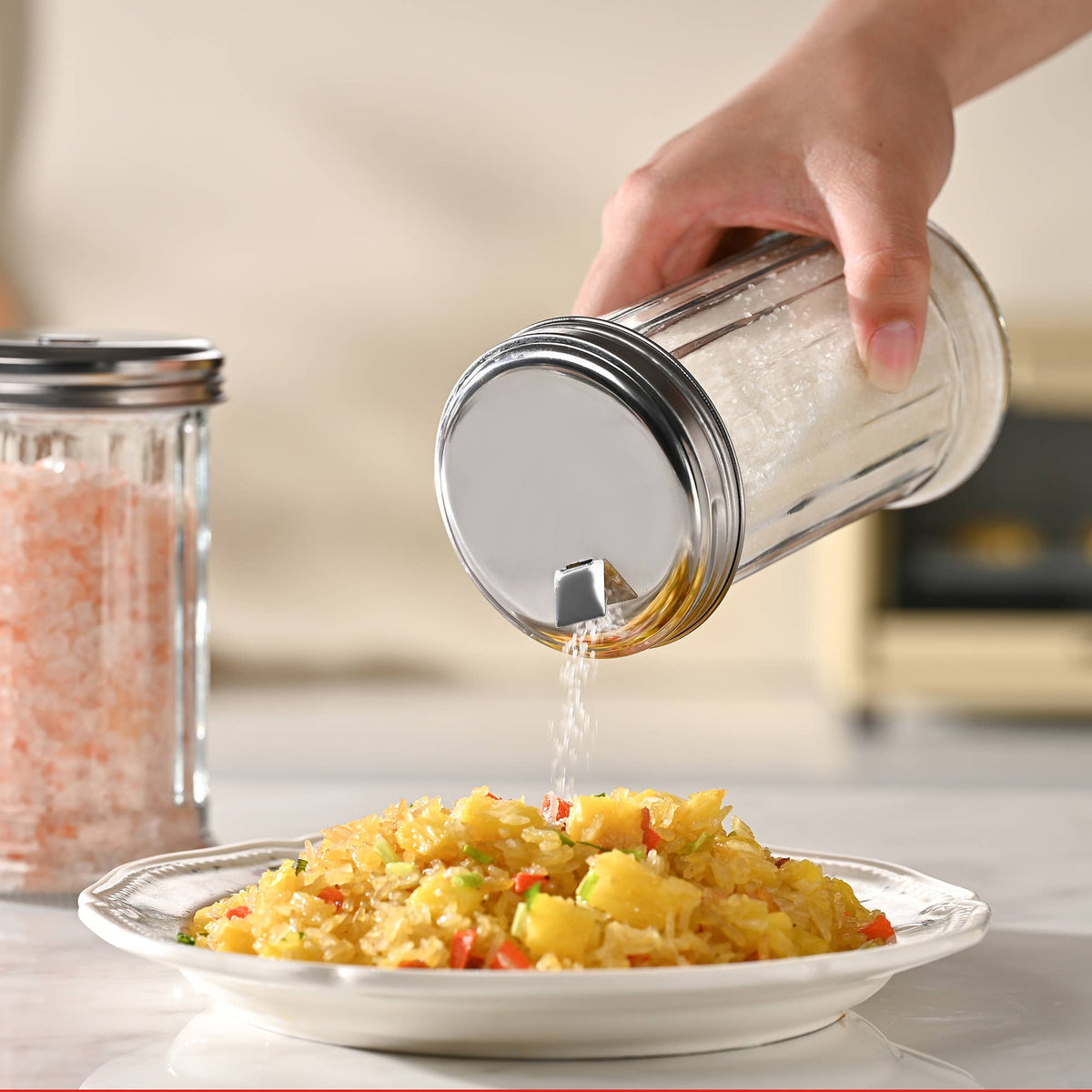 Fox Run Classic Glass Sugar Shaker, 12 Ounce With Lid