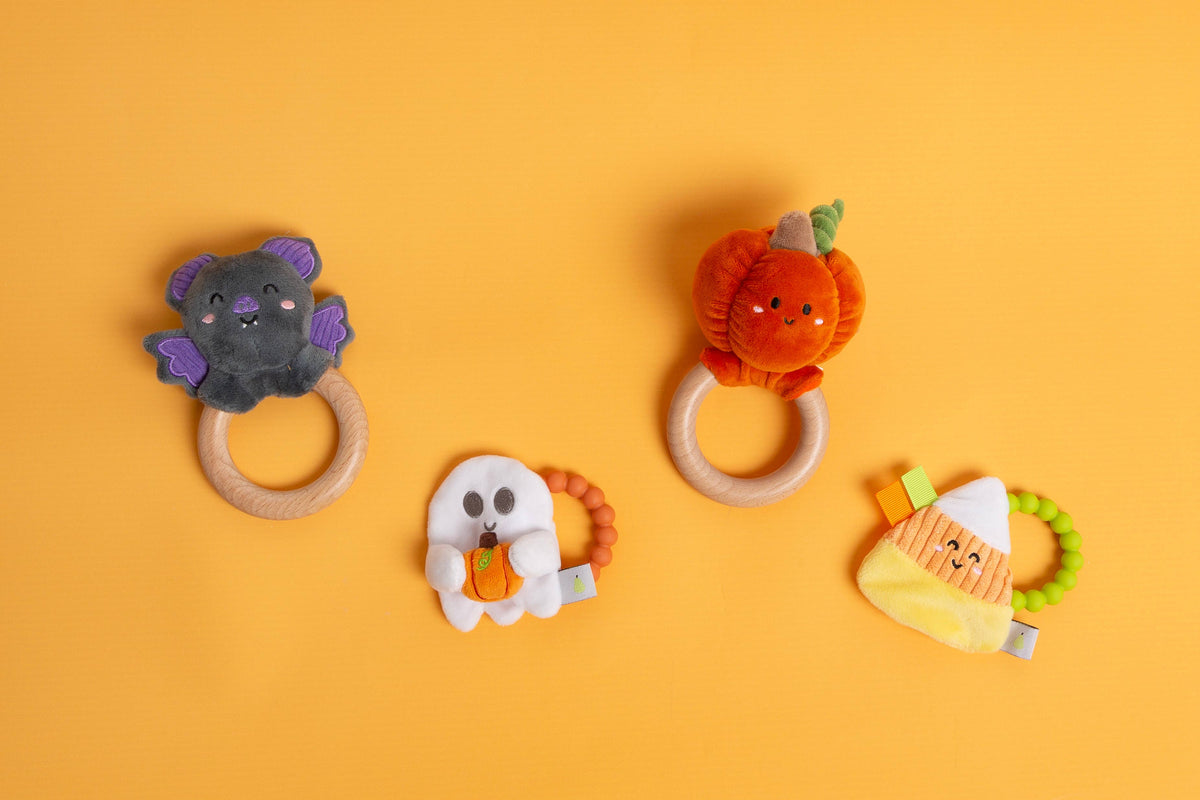 Candy Corn Crinkle Teether, Fall/ Halloween Baby Teether