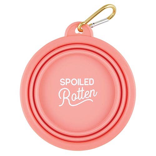Santa Barbara Design Studio by Creative Brands Collapsible Bowl - Spoiled Rotten: serving bowl photographed against white