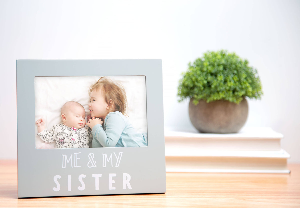 Me and My Sister Sentiment Picture Frame, Gray