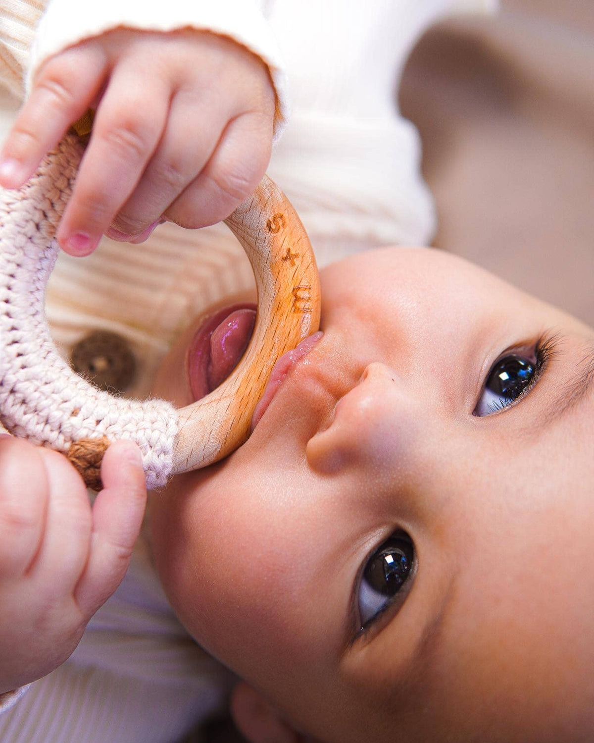 Deer Hand Crochet Rattle