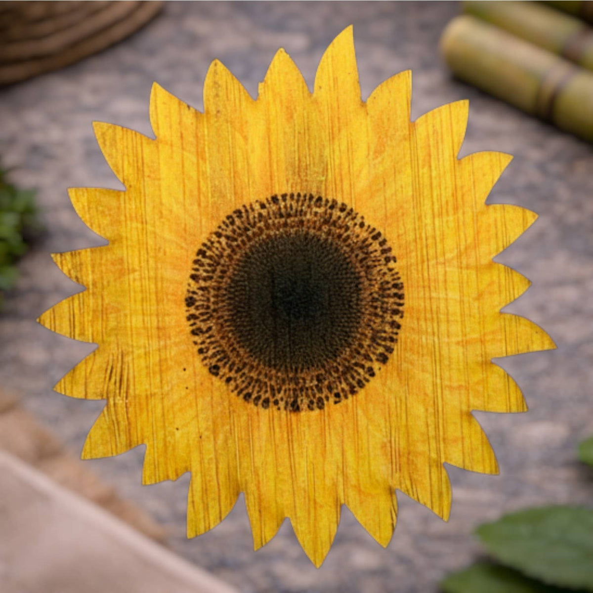 Sunflower Eco-Friendly Bamboo Sticker