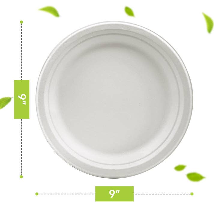 Compostable Round Plate, 25 Ct.