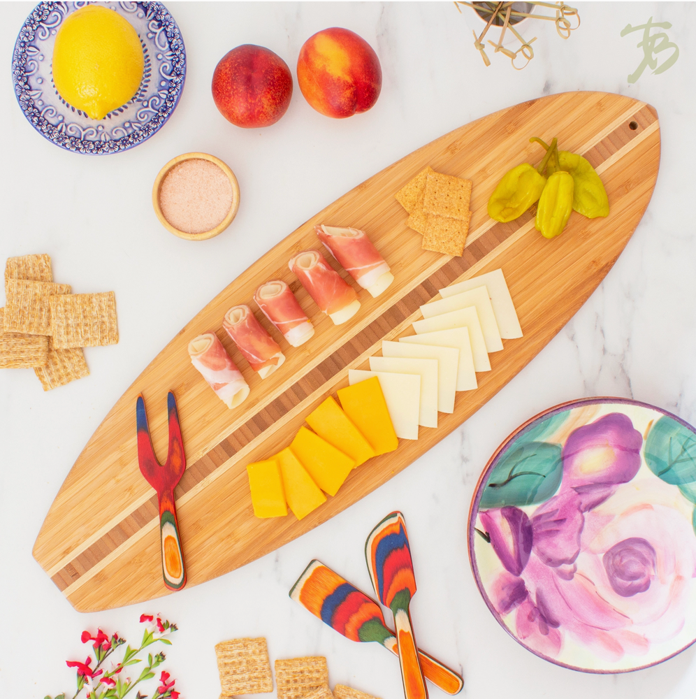 Surfboard Shaped Cutting Board