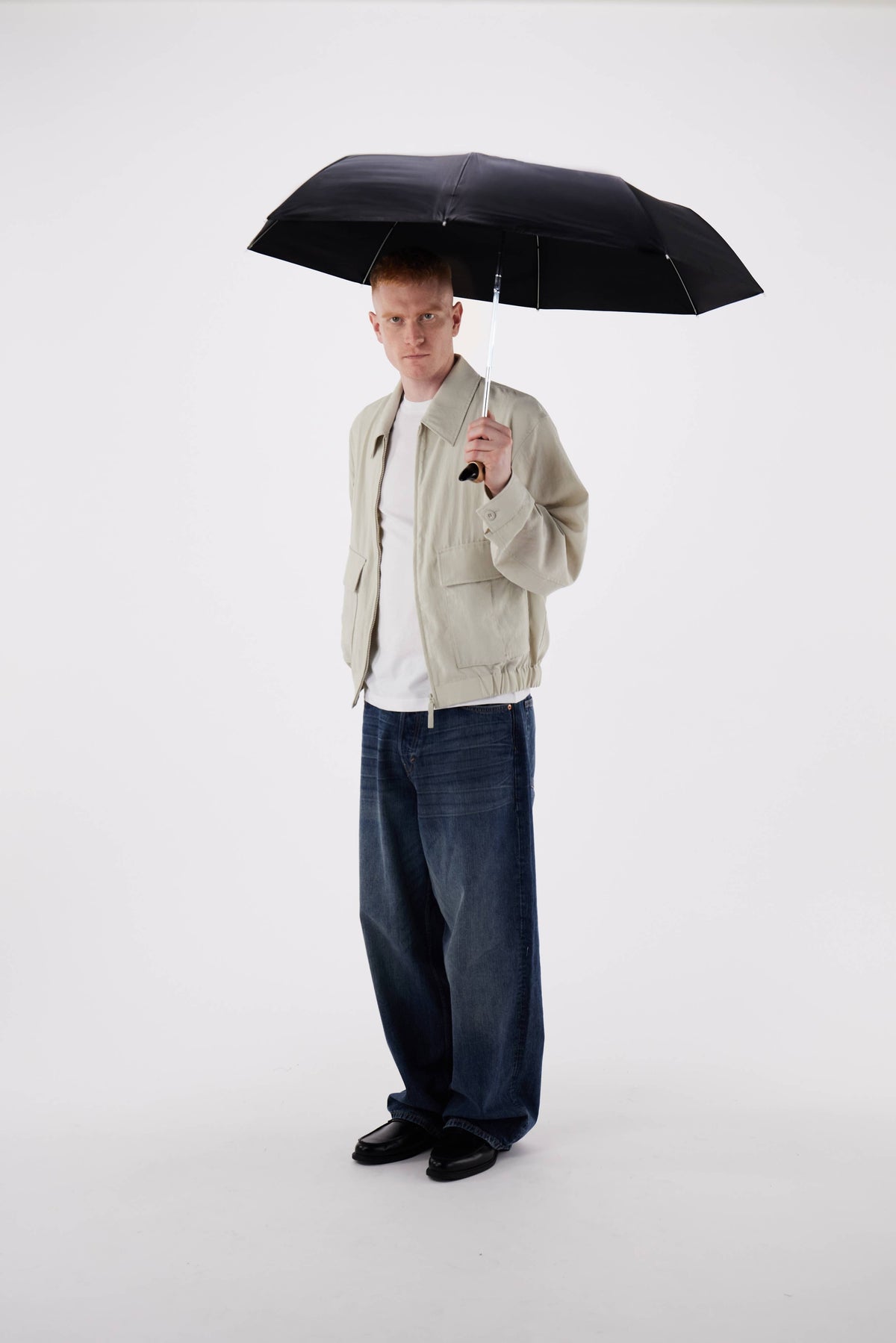 Classic Black Compact Eco Friendly Duckhead Umbrella