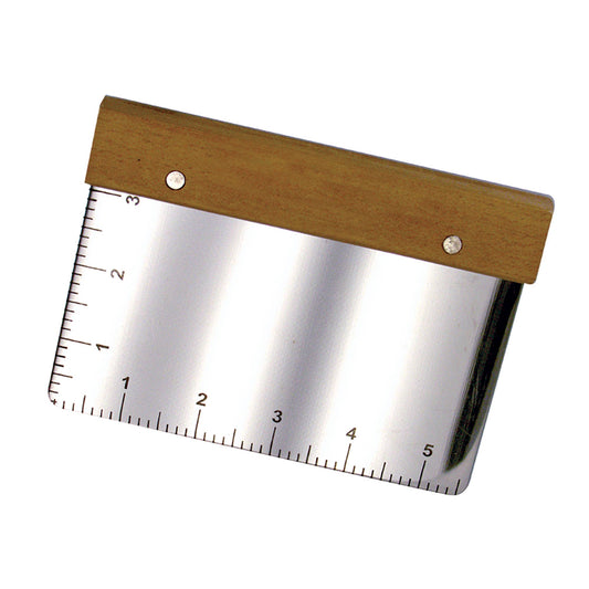 Fox Run Brands – Flat Cutter, Stainless Steel, 5.75 x 4.25", isolated product on a plain background