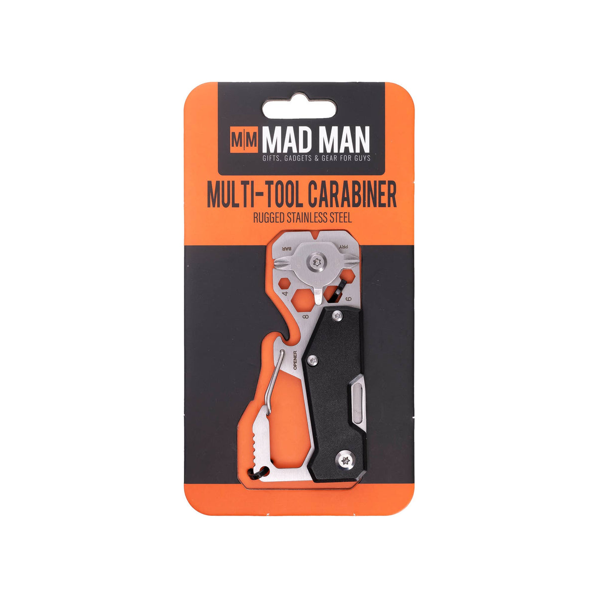 Stainless Multi-Tool Carabiner | Clip-On EDC Gear Tool