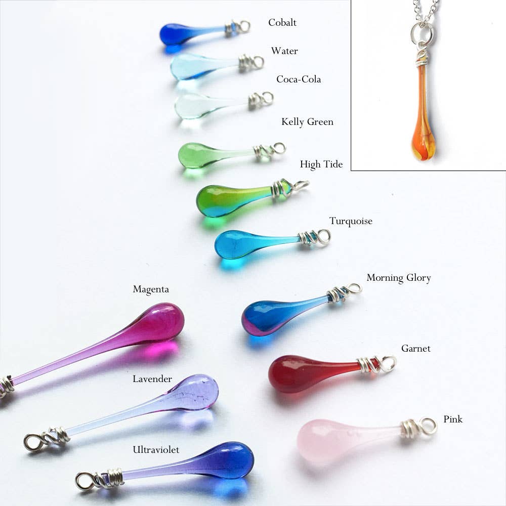 Maressa Glass Teardrop Pendant Necklace