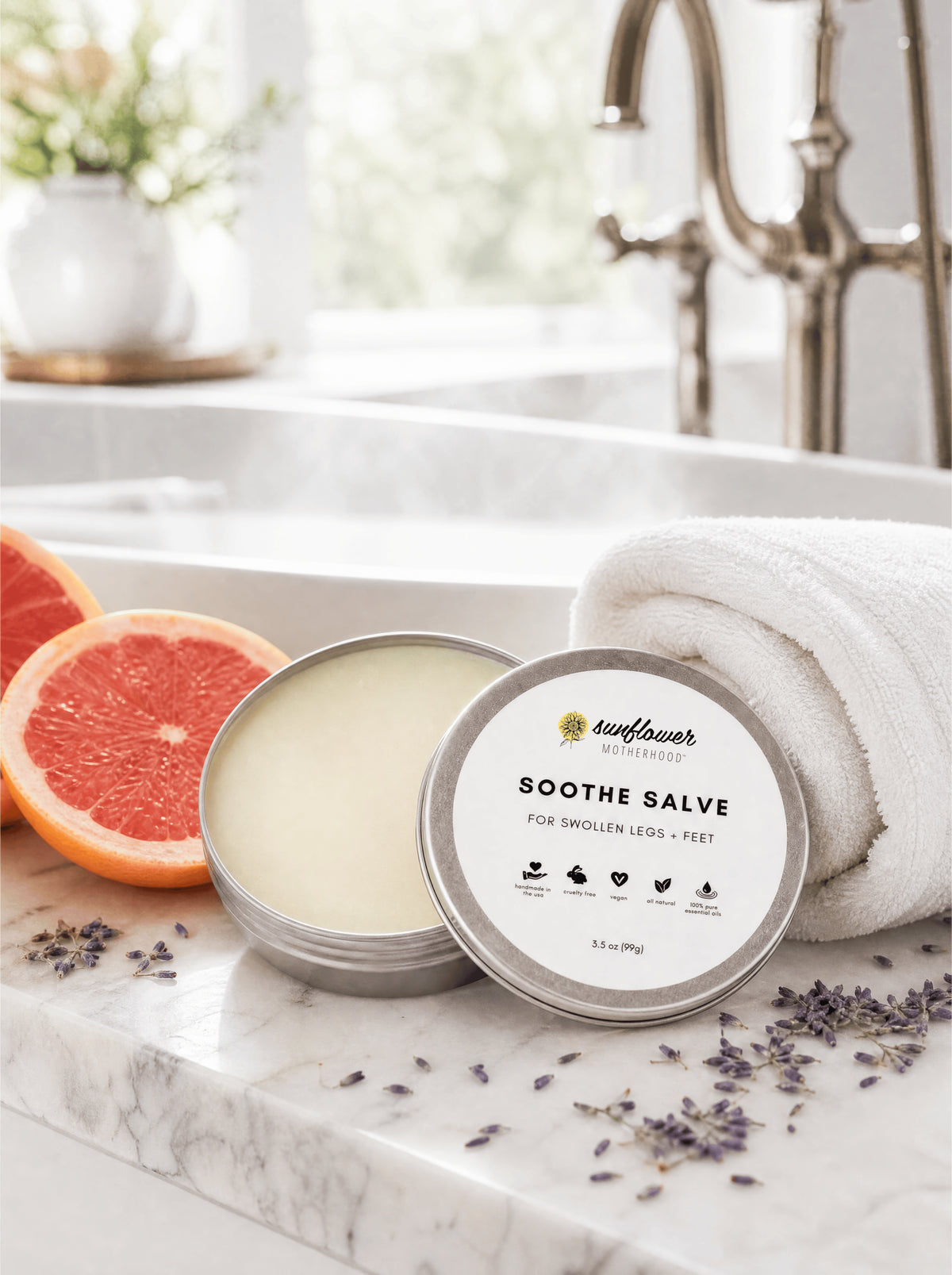Soothe Salve for Swollen Legs + Feet For Pregnant Moms