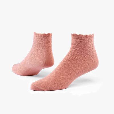 Calcetines de algodón orgánico - Corte festoneado