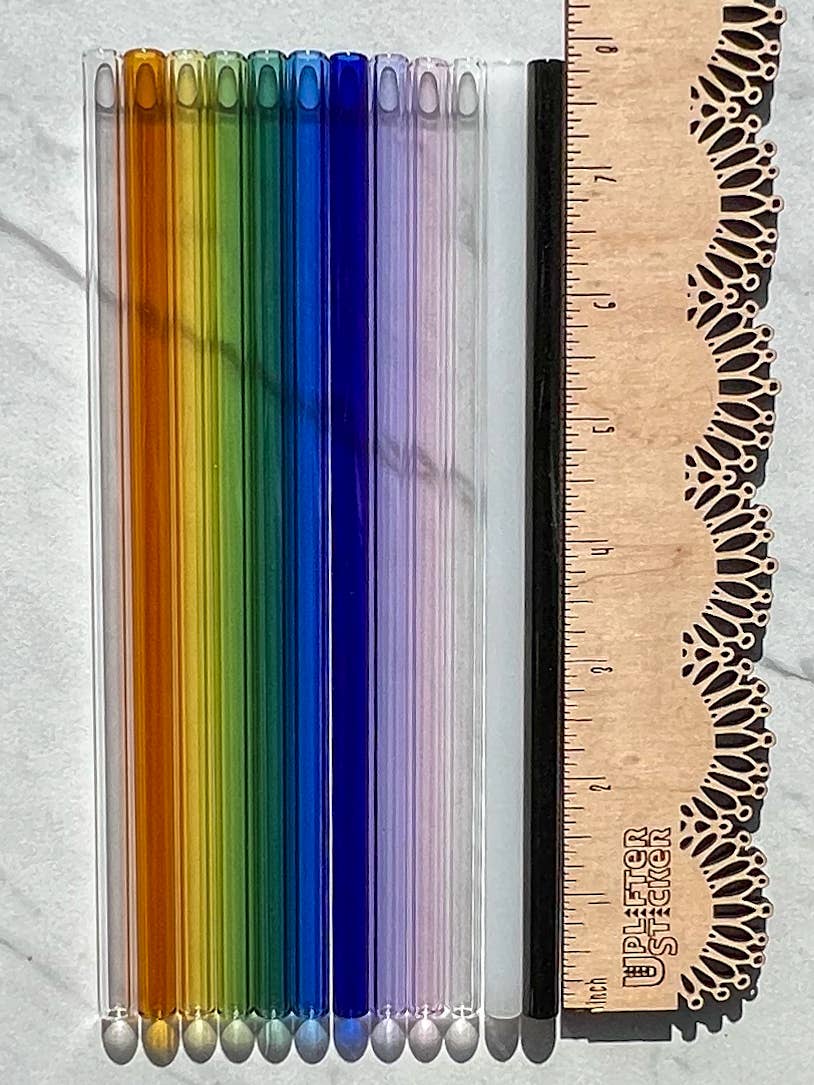 Glass straws for 16 oz Libbey can 8 inches