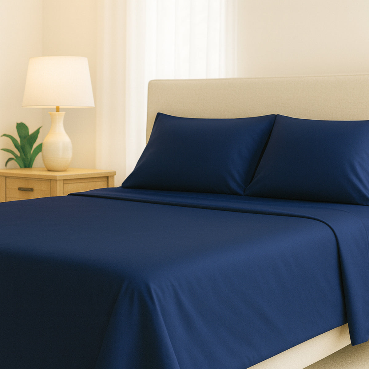 Bamboo Viscose Sheets Set – 4PC Soft Cooling Bedding