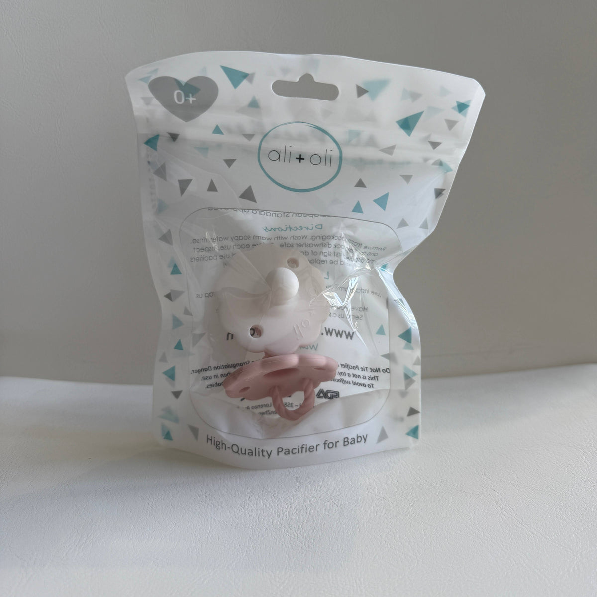 Pacifier Set Flower (White & Pink)