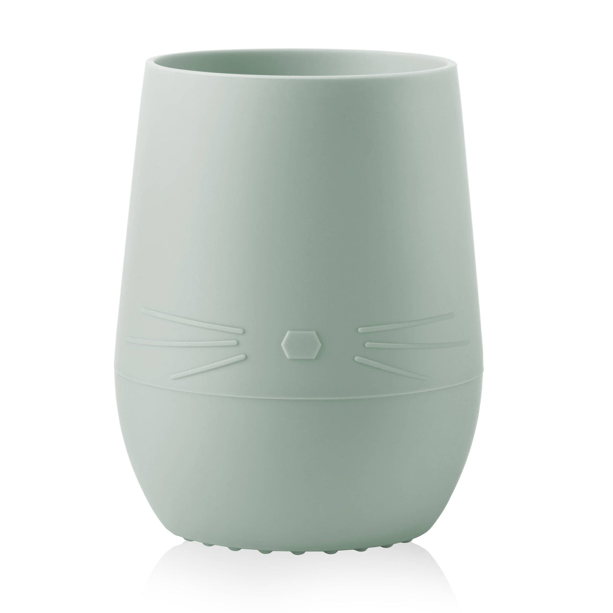 Bunny Face Silicone Open Cup for Baby & Toddler (Pine)