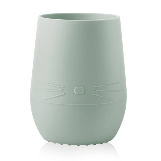 Bunny Face Silicone Open Cup for Baby & Toddler (Pine)
