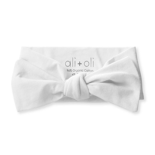 Organic Cotton Knotted Bow Headband