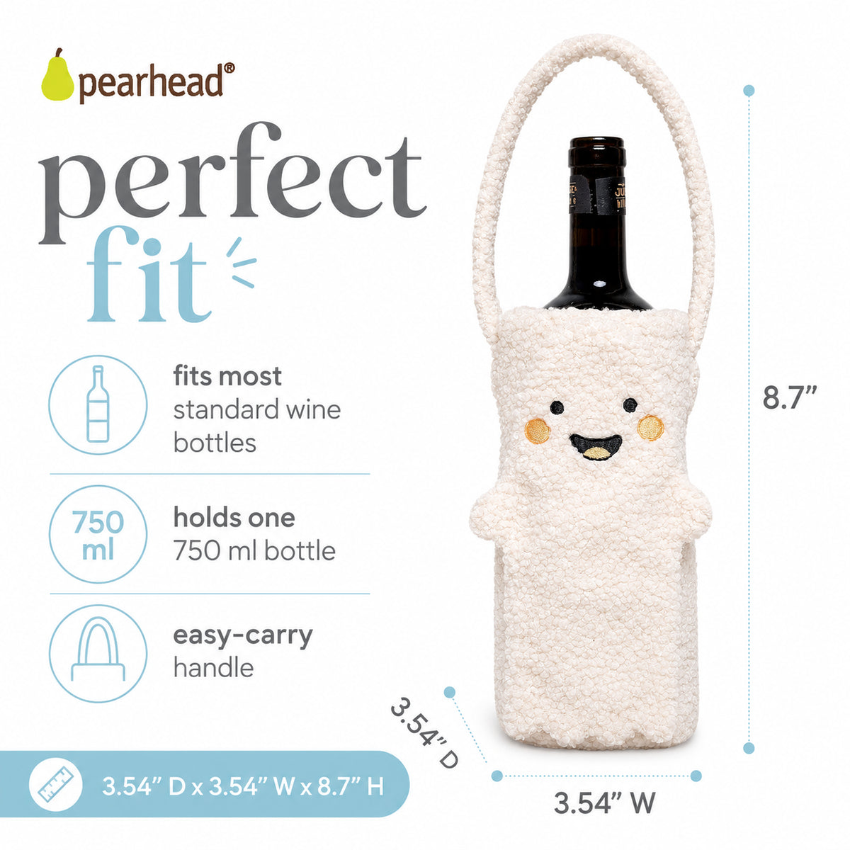 Ghost Sherpa Wine Bottle Gift Bag, Hostess Gift