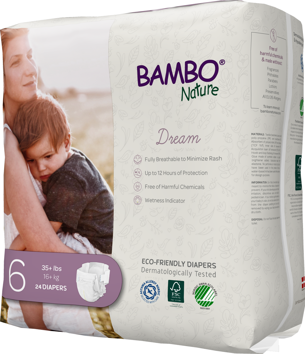 Bambo Nature Dream Baby Diapers Size 6