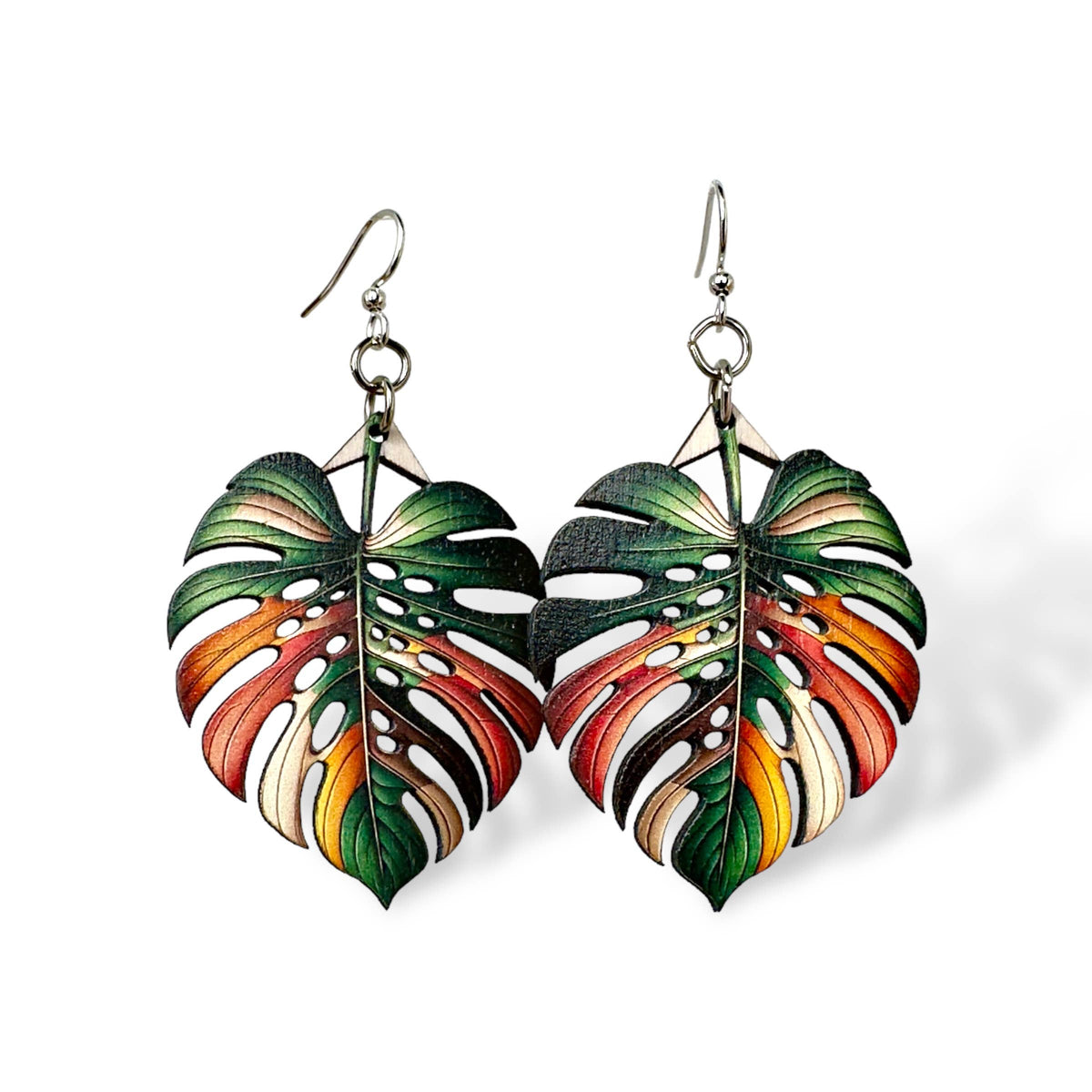 Monstera Leaf Earrings #1792