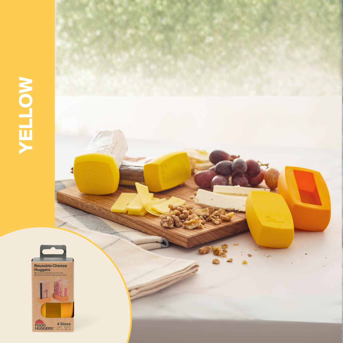 Reusable Silicone Cheese Savers (Set of 4)