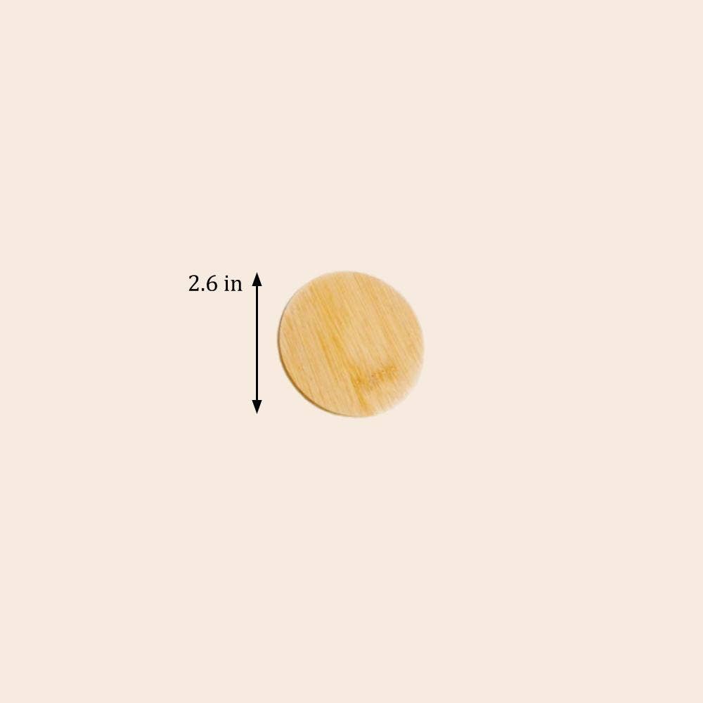 Bamboo Switch Oui Yogurt Jar Bamboo Lid - single bamboo jar lid diameter diagram