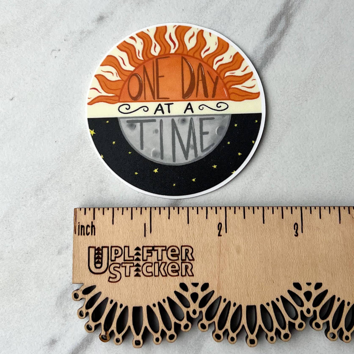 One day at a time sticker