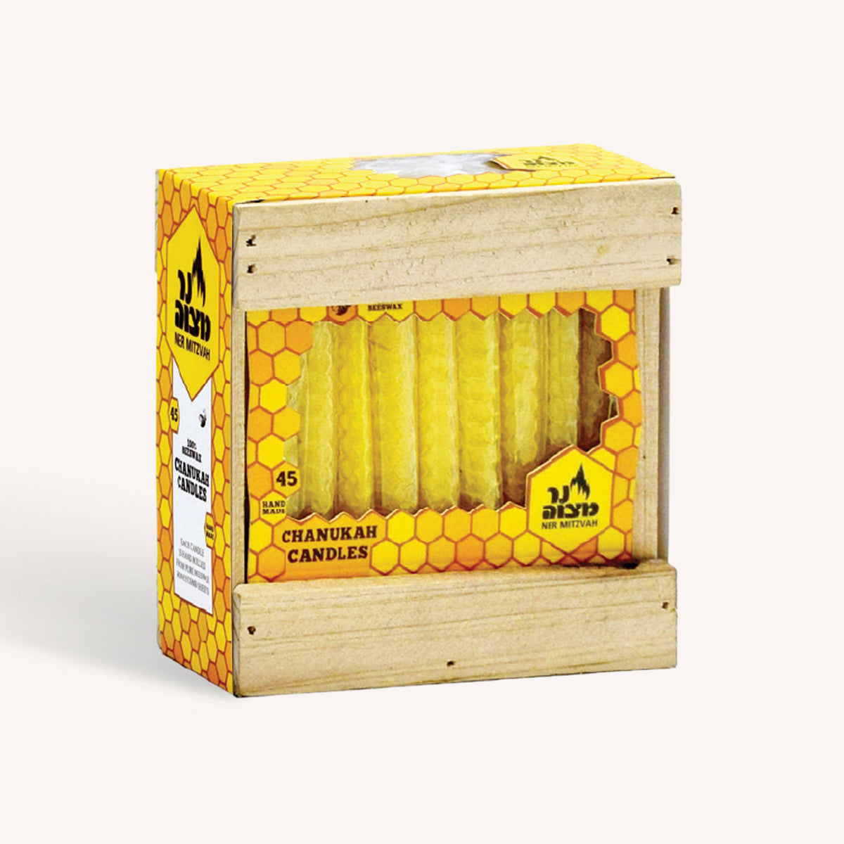 Honeycomb Beeswax Chanukah Candles