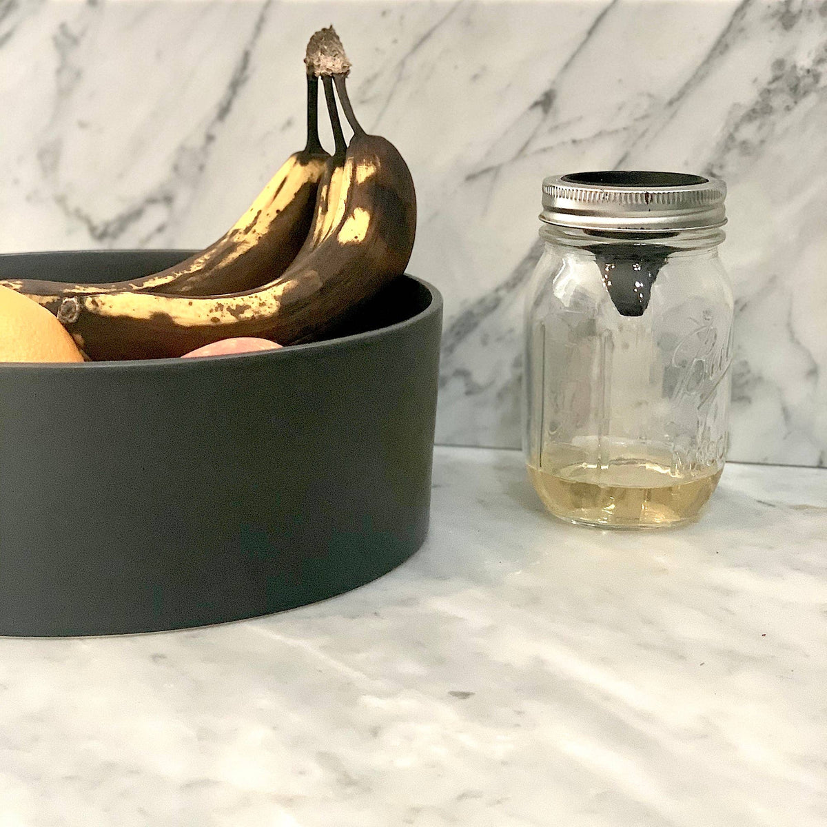 Jarware Silicone Fruit Fly Trap, Regular Mouth Mason Jar
