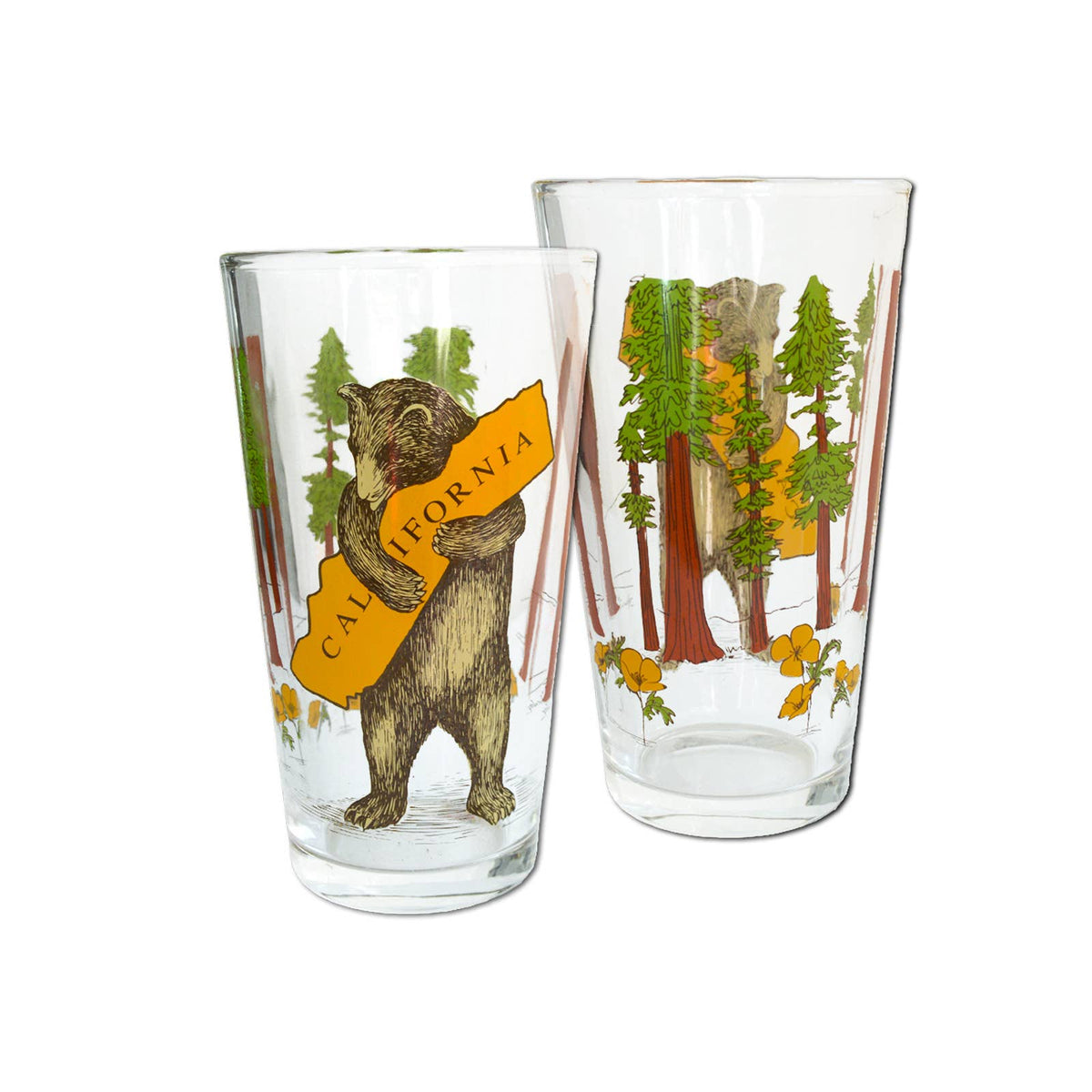 California Bear Hug Pint Glass 2023