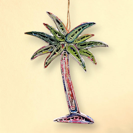 Palm Tree Ornament - Recycled Paper