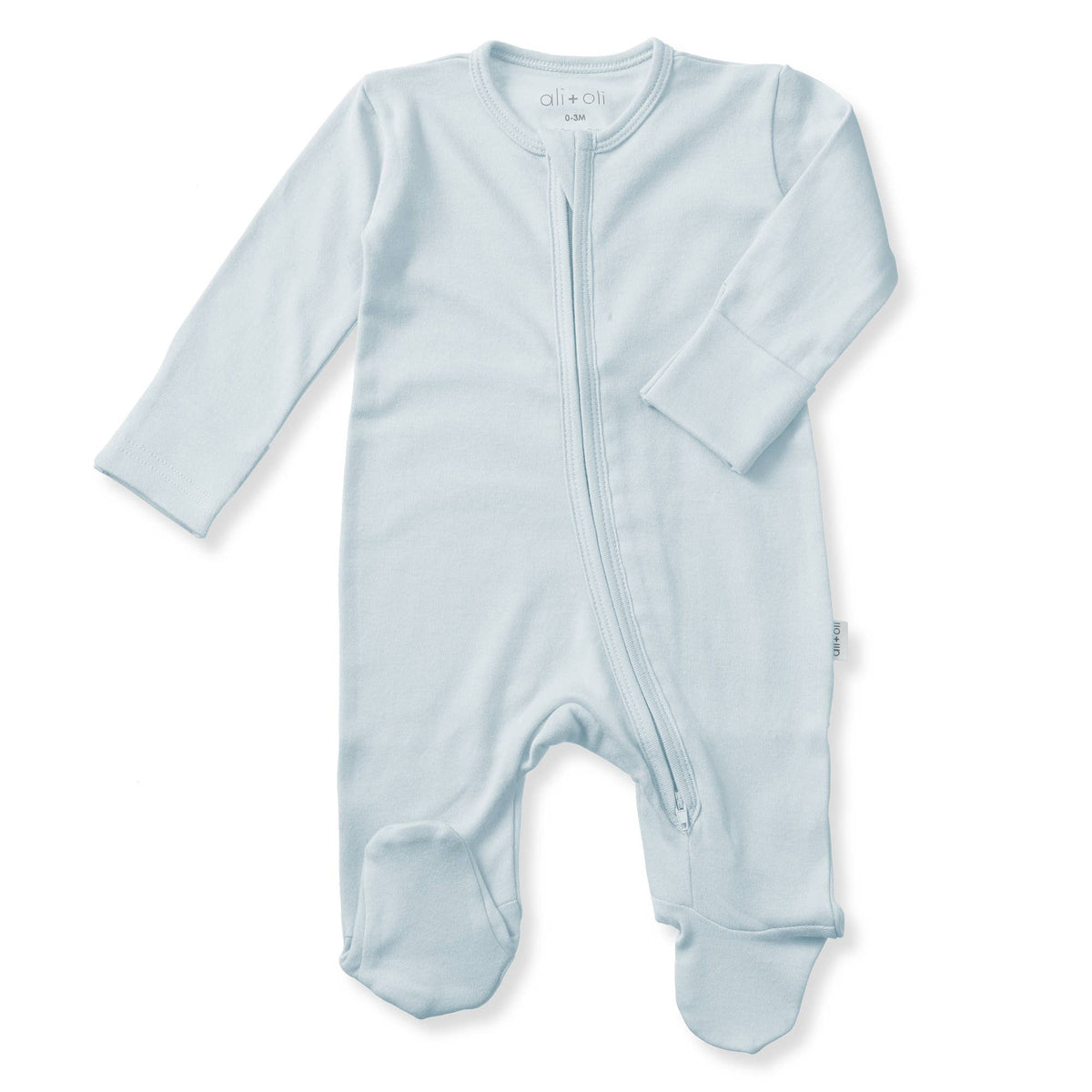 Baby Footie 2-Way Zipper – Organic Cotton Lounge Wear
