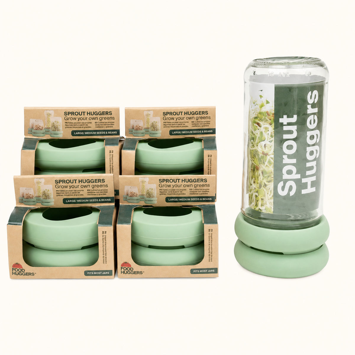 Reusable Silicone Sprouting Lids